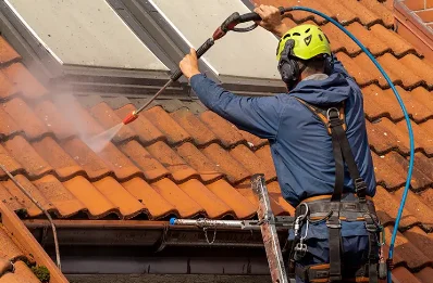 Démoussage et hydrofuge de toiture à Couzou